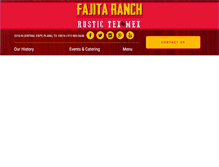 Tablet Screenshot of fajitaranch.com